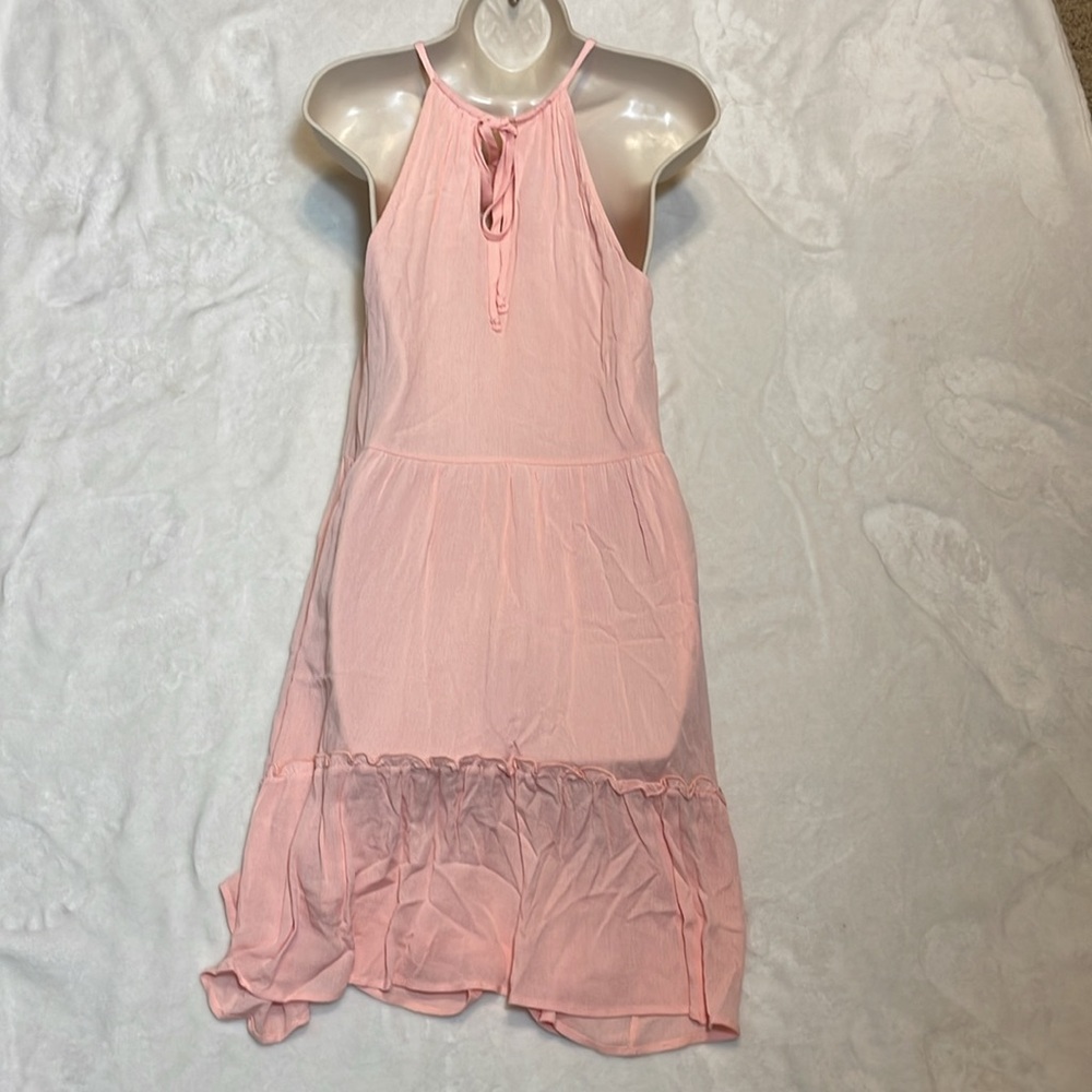 Francesca’s Pink Ruffle Dress NWT - Picture 6 of 9